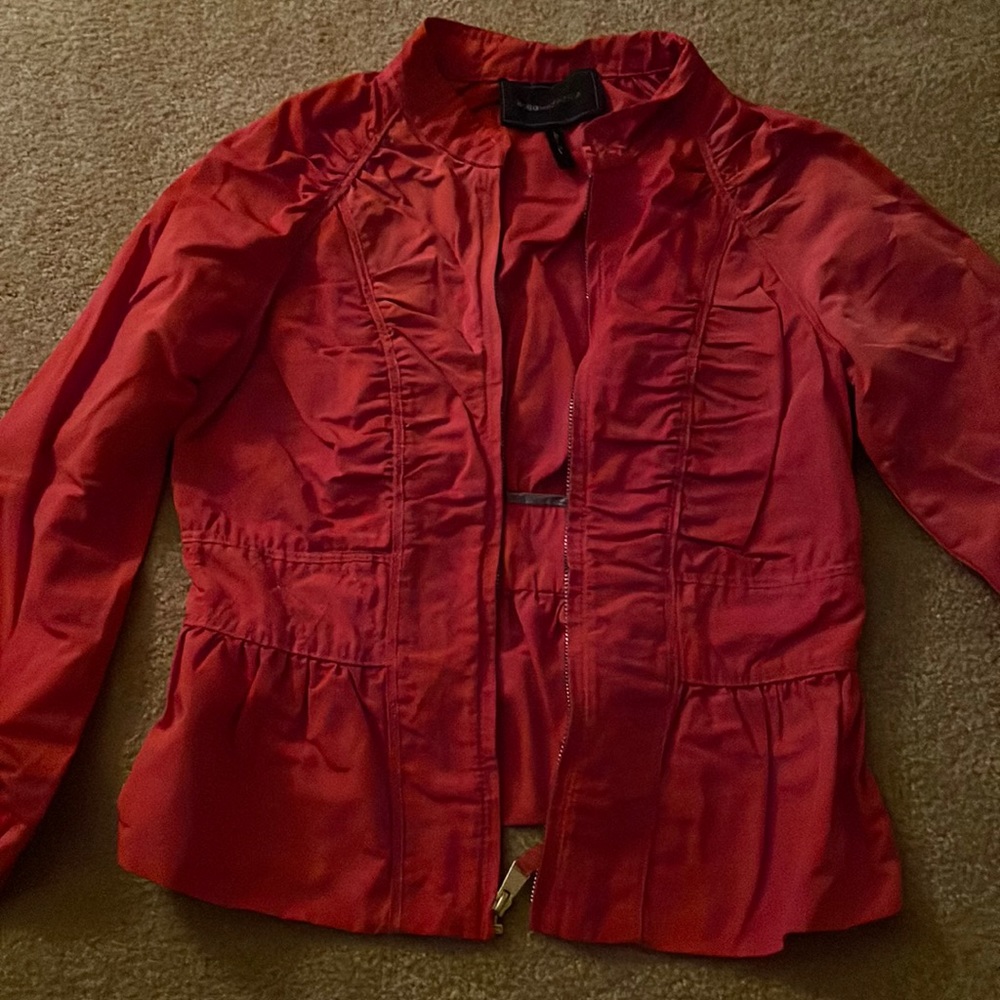 orange rain coat super cute adult size small